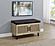 Brixton 2-Door Padded Entryway Shoe Storage Bench White Oak by Coaster