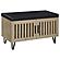 Brixton 2-Door Padded Entryway Shoe Storage Bench White Oak by Coaster