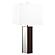 Elena 30-inch Square Tapered Mirrored Table Lamp Brown by Coaster