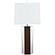 Elena 30-inch Square Tapered Mirrored Table Lamp Brown by Coaster