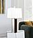Elena 30-inch Square Tapered Mirrored Table Lamp Brown by Coaster