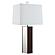 Elena 30-inch Square Tapered Mirrored Table Lamp Brown by Coaster