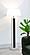 Elena 67-inch Square Tapered Mirrored Floor Lamp Brown by Coaster