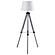 Dayton Adjustable Empire Shade Tripod Floor Lamp Grey by Coaster