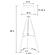 Dayton Adjustable Empire Shade Tripod Floor Lamp Grey by Coaster