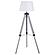 Dayton Adjustable Empire Shade Tripod Floor Lamp Grey by Coaster