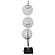 Claudia 30-inch Woven Spherical Metal Table Lamp Black by Coaster