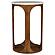 Berkeley Round Marble Top Side Table White and Brown by Coaster