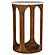 Berkeley Round Marble Top Side Table White and Brown by Coaster