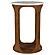 Berkeley Round Marble Top Side Table White and Brown by Coaster