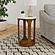 Berkeley Round Marble Top Side Table White and Brown by Coaster