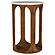Berkeley Round Marble Top Side Table White and Brown by Coaster
