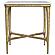 Baldwin Rectangular Marble Top Side Table White and Gold by Coaster