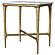Baldwin Rectangular Marble Top Side Table White and Gold by Coaster