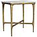 Baldwin Rectangular Marble Top Side Table White and Gold by Coaster