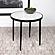 Kofi Round Marble Top Side Table White and Black by Coaster