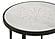 Kofi Round Marble Top Side Table White and Black by Coaster