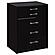 Danbury 3-Drawer Makeup Vanity and Stool Set Black High Gloss by Coaster