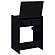 Danbury 3-Drawer Makeup Vanity and Stool Set Black High Gloss by Coaster