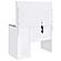 Flora 2-Drawer Vanity Set w/LED Mirror White High Gloss by Coaster