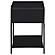 Amherst 1-drawer Radio Weave Cane Metal Bedside Table Black by Coaster