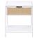 Amherst 1-drawer Radio Weave Cane Metal Bedside Table White by Coaster