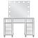 Allora 9-drawer Mirrored Storage Vanity Set w/Hollywood Lighting Metallic by Coaster