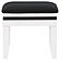 Talei 6-drawer Vanity Set w/Hollywood Lighting Black and White by Coaster