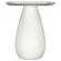 Perth 20-inch Side Table w/Cloud-Shaped Top Off White by Coaster