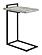 Maxwell C-shaped Accent Table Cement and Gunmetal by Coaster