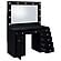 Acena 7-Drawer Vanity Set w/Lighting Black High Gloss by Coaster