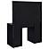 Acena 7-Drawer Vanity Set w/Lighting Black High Gloss by Coaster