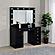 Acena 7-Drawer Vanity Set w/Lighting Black High Gloss by Coaster