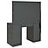 Acena 7-Drawer Vanity Set w/Lighting Grey High Gloss by Coaster