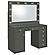 Acena 7-Drawer Vanity Set w/Lighting Grey High Gloss by Coaster