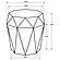 Jacinto Octagonal Solid Mango Wood Side Table Natural Brown by Coaster