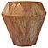 Jacinto Octagonal Solid Mango Wood Side Table Natural Brown by Coaster