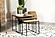 Belcourt 3-piece Square Nesting Tables Natural and Black by Coaster