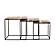 Belcourt 3-piece Square Nesting Tables Natural and Black by Coaster