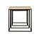 Belcourt 3-piece Square Nesting Tables Natural and Black by Coaster