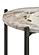 Noemie Round Marble Top Accent Side Table White and Gunmetal by Coaster