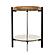 Adhvik Round Accent Table with Marble Shelf Natural and Black by Coaster