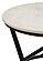 Miguel Round Marble Top Coffee Table White and Black by Coaster