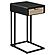Amherst 1-drawer Radio Weave Cane Metal Side Table Black by Coaster