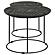 Loannis 2-piece Round Mango Wood Nesting Table Matte Black by Coaster