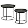 Loannis 2-piece Round Mango Wood Nesting Table Matte Black by Coaster