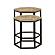 Adger 2-piece Hexagon Nesting Tables Natural and Black by Coaster