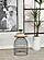 Bernardo Round Wire Frame Side Table Natural and Gunmetal by Coaster
