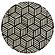Xenia Round Bone Inlay Accent Side Table White and Gold by Coaster