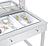 Umbridge 3-drawer Vanity w/Lighting Chrome and White by Coaster